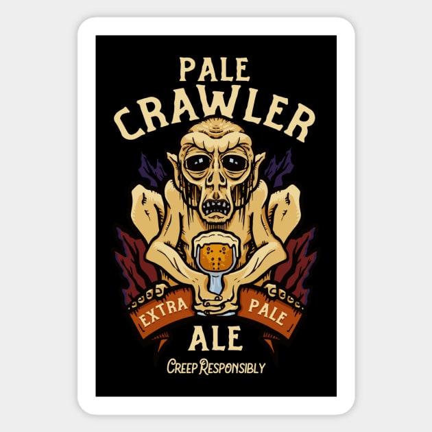 Pale Crawler Extra Pale Ale Sticker by JonathanDodd_Draws